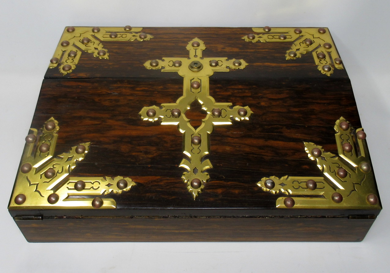 304. Coromandel Writing Slope Box Casket Poss Irish Austins Dublin Mid-19th Century - Image 2