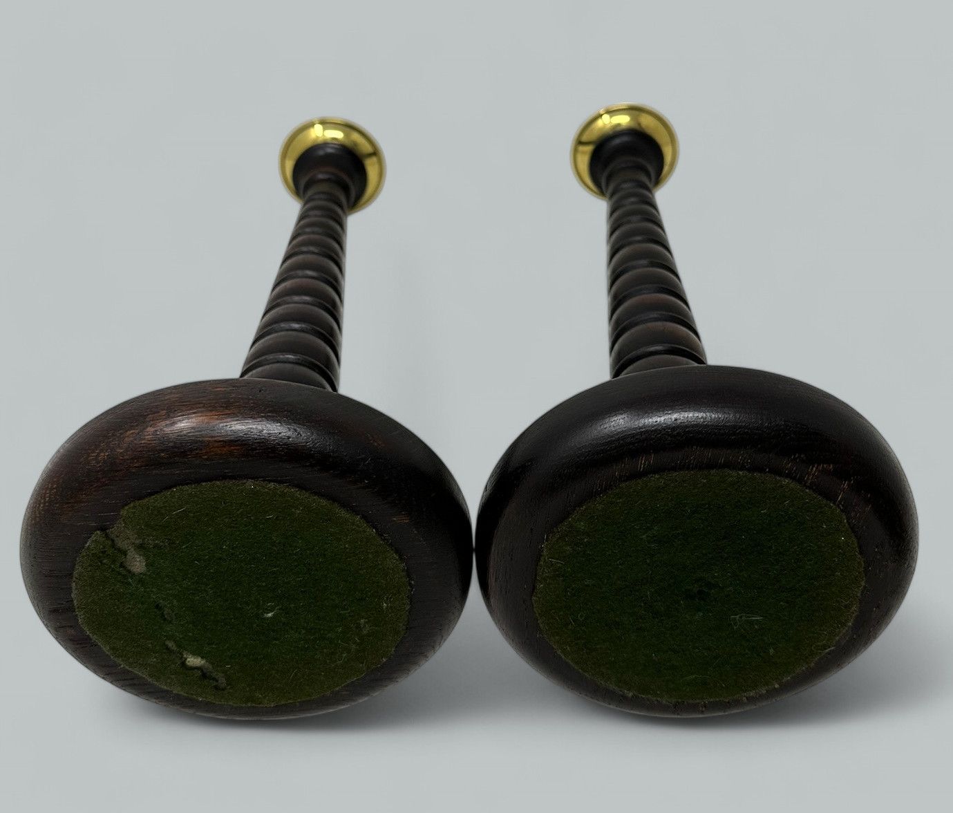 197. Antique Garniture and Pair English Victorian Wooden Candlesticks Candelabra 19 Ct - Image 10