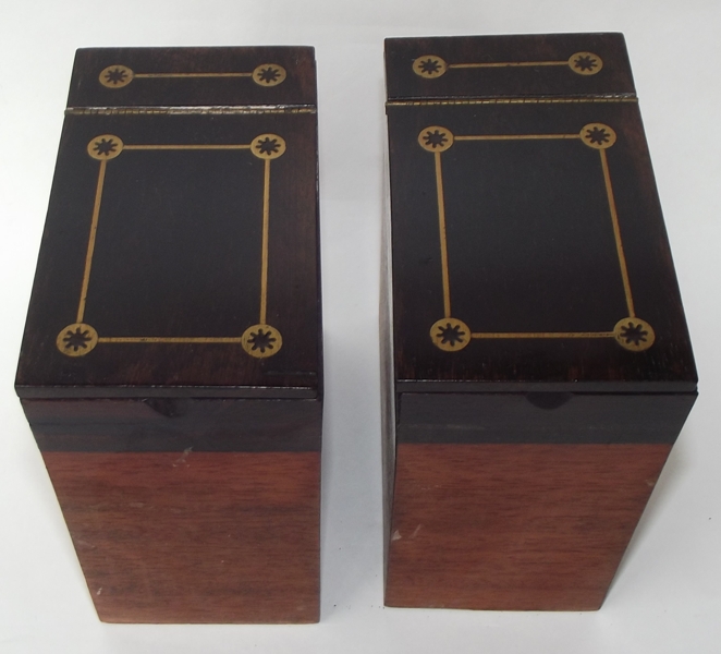 298. Fine Rosewood Brass Inlaid Tea Caddy attrib. to George Oakley - Image 7