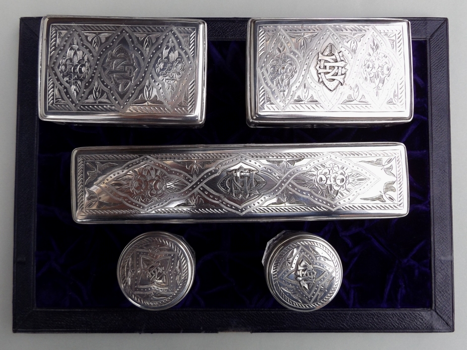 192. Rare Irish Coromandel Vanity Box Austins Dublin 19thCt - Image 7