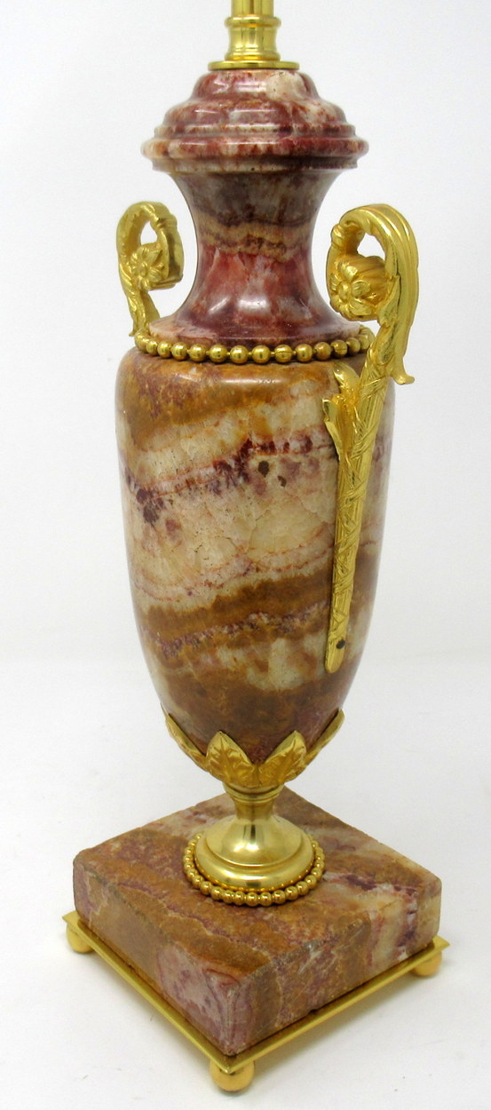 988. Fine Pair French BRECHE-VIOLETTE Gilt Bronze Table Lamps 19th Ct - Image 3