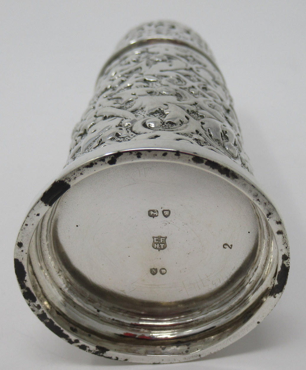 803. Sterling Silver Sugar Caster Shaker Horace Woodward 1888. 3.6ozs - Image 4