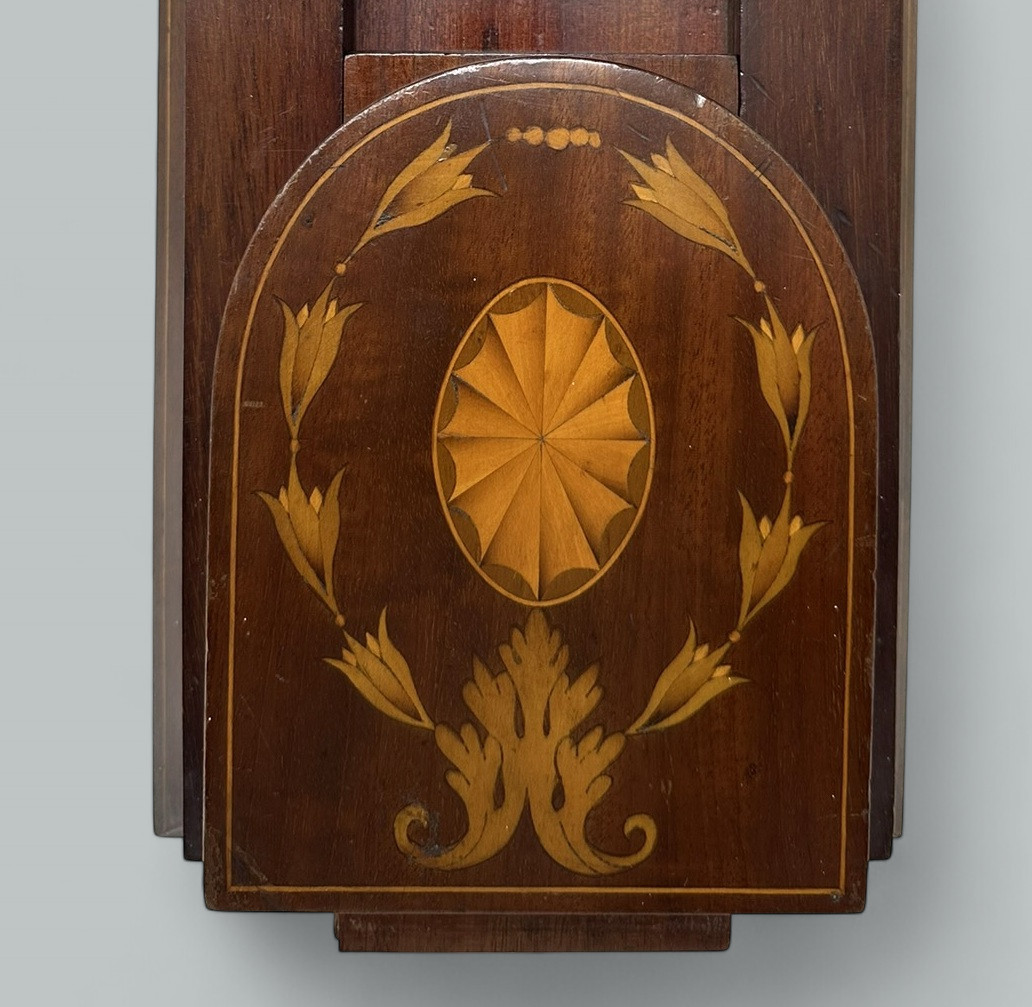 340. Antique Victorian Mahogany Inlaid Book Slide Bookcase Nineteenth Century - Image 9