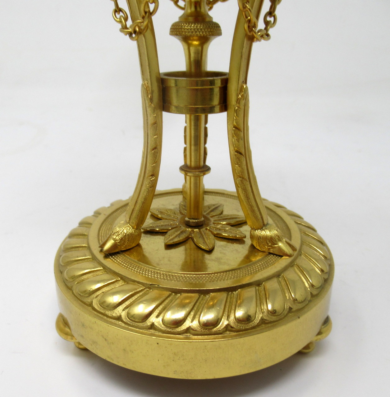 848. Antique Pair French Champlevé Enamel Ormolu Gilt Bronze Cassolettes Urns Vases - Image 8