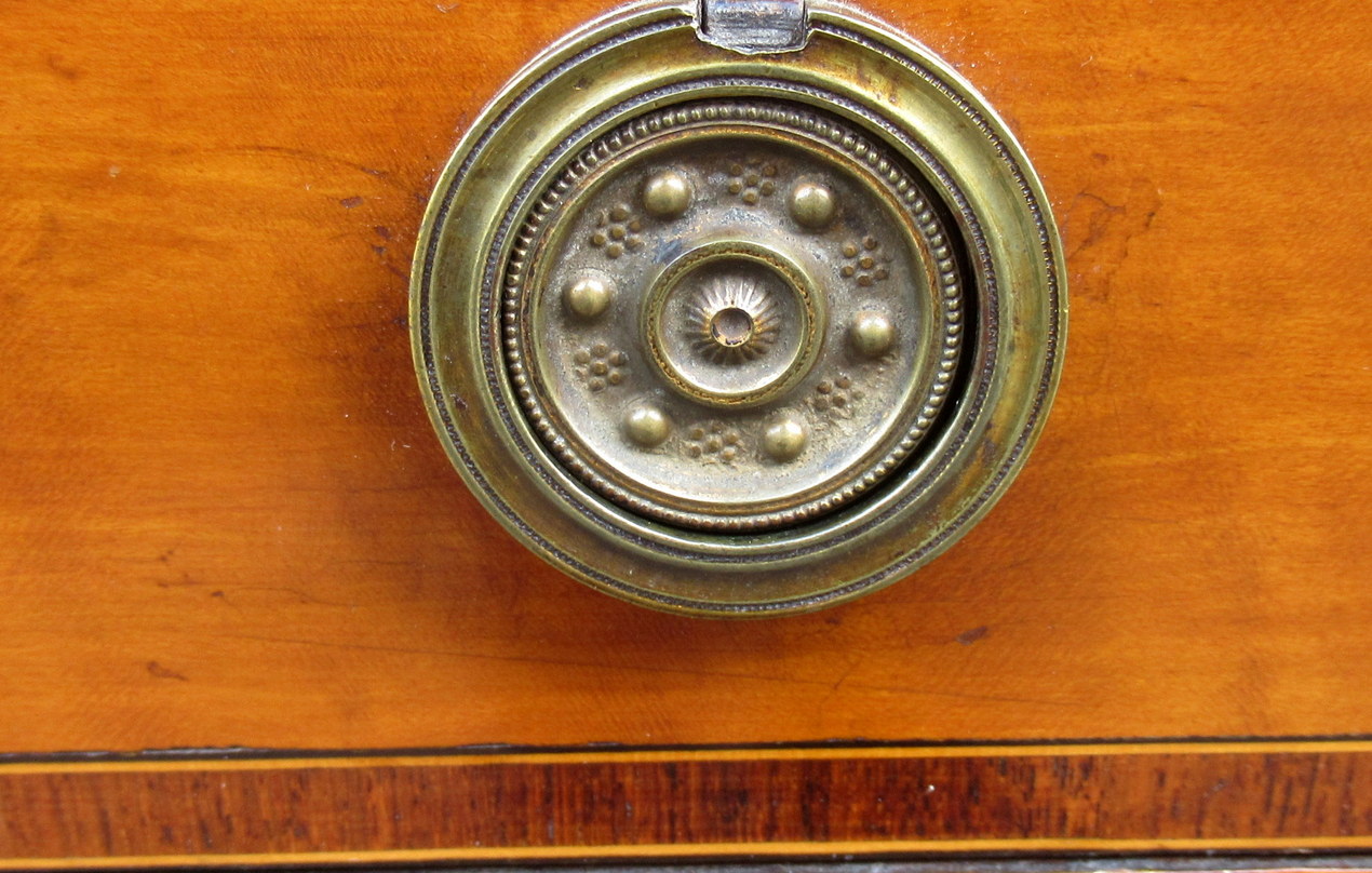 194. Fine West Indian Satinwood Tambour Satinwood Cylindrical Bureau attrib. Gillows 18thCt - Image 5