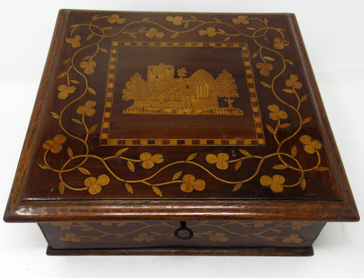 408. Rare Irish Killarneyware Jewellery Casket Mid 19th Century - Image 2