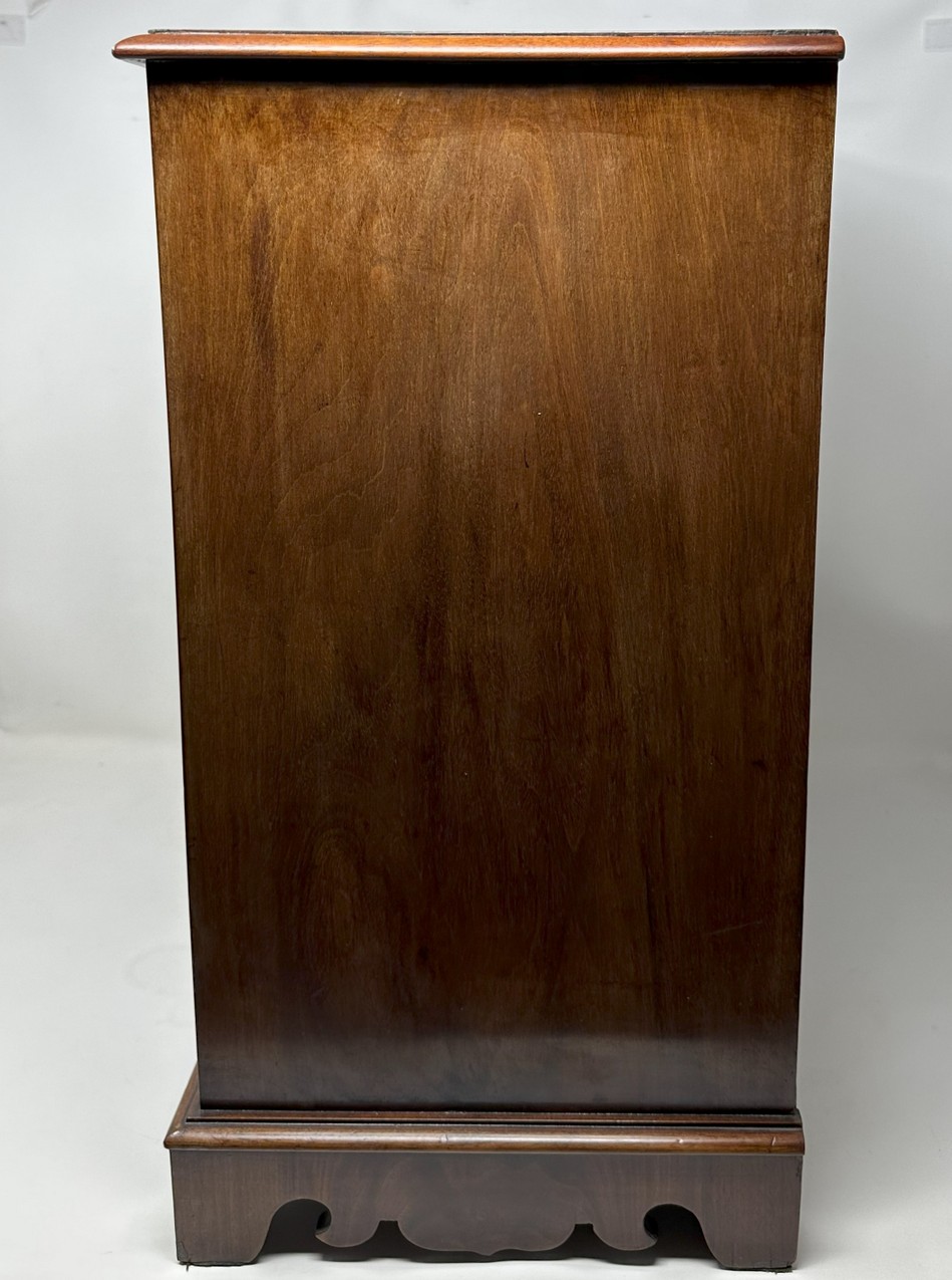 070. Antique English Regency Miniature Apprentice Chest Drawers Flame Mahogany 19Ct - Image 8