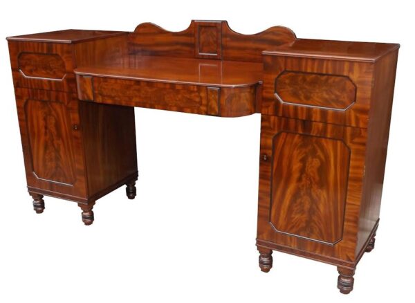 334. Superb Regency Twin Pedestal Mahogany Sideboard early 19thCt