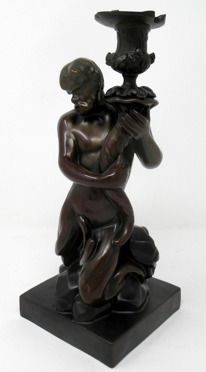 993. Fine Staffordshire Figure of a Triton John Flaxman by Wood Caldwell 1810