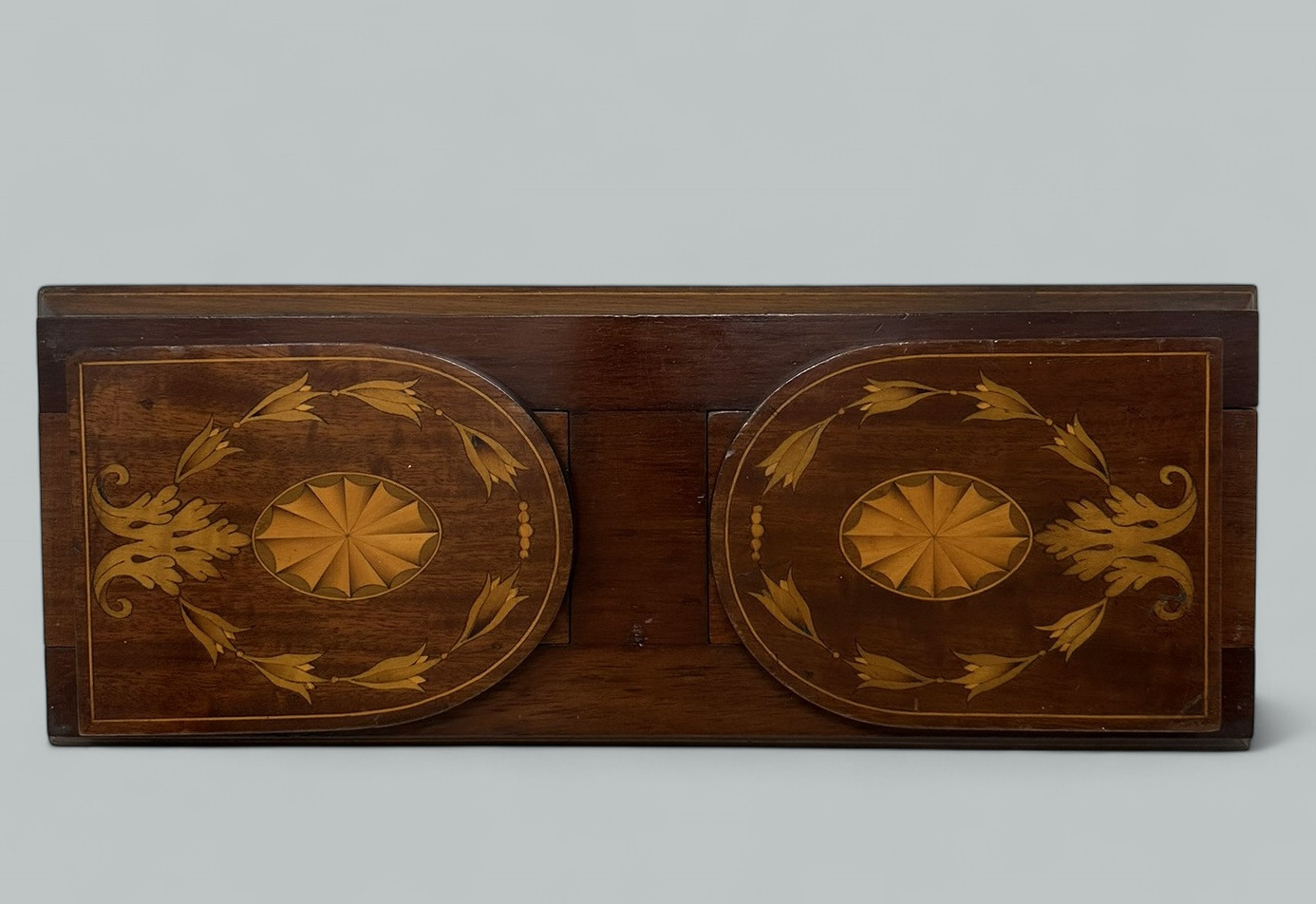 340. Antique Victorian Mahogany Inlaid Book Slide Bookcase Nineteenth Century - Image 5