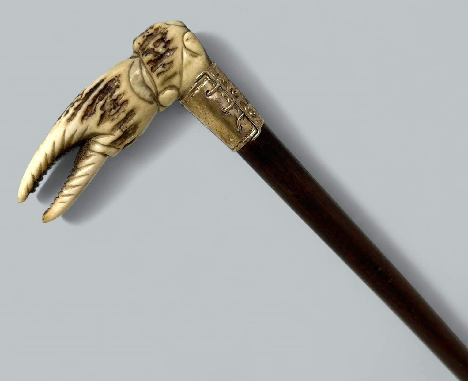 089. Antique Vintage Lady's Gentleman's Snakewood Wooden Walking Stick Dress Cane - Image 3