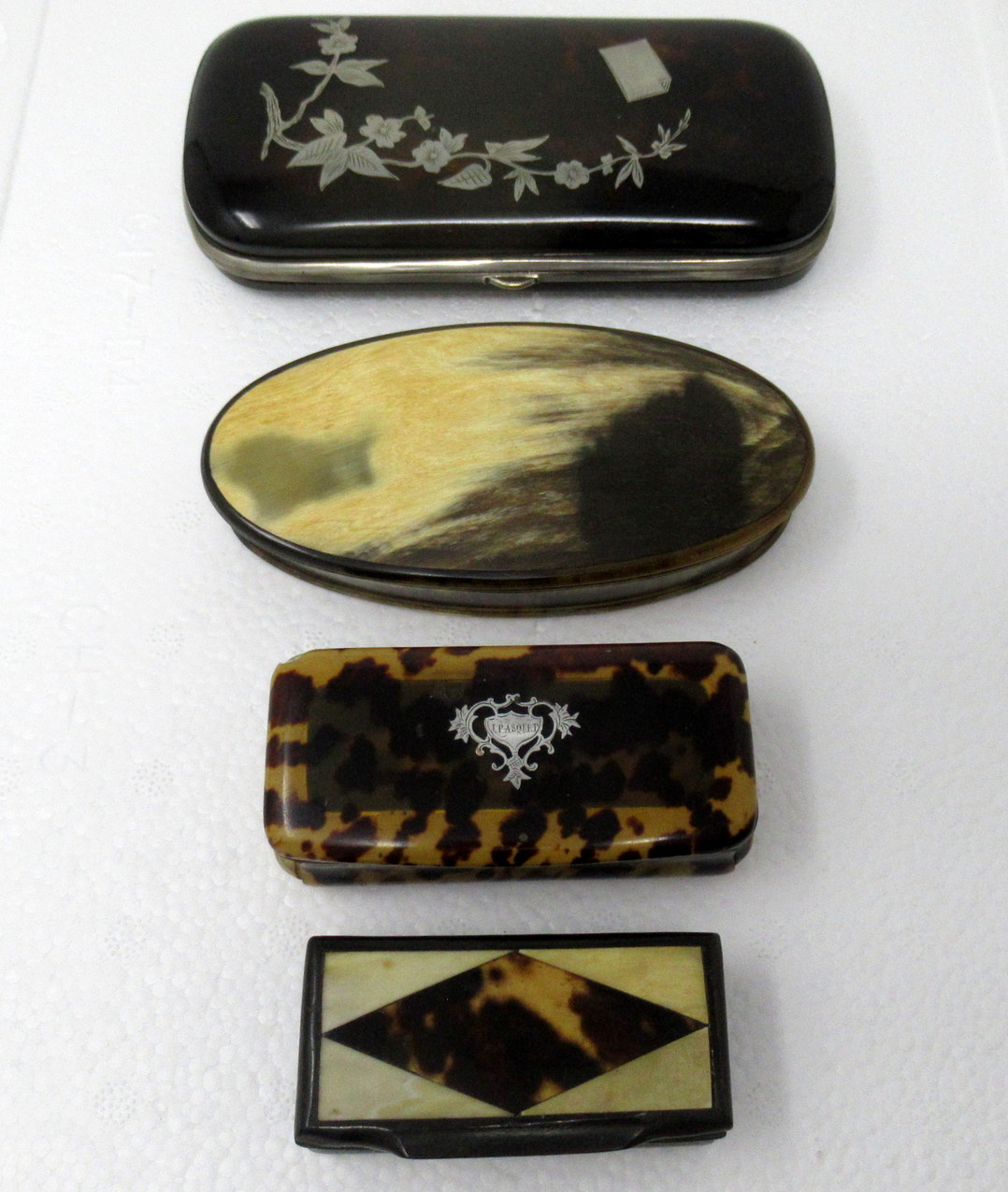 726. Antique Victorian Silver Card Case Trinket and Snuff Box Regency Grand Tour 19ct - Image 2