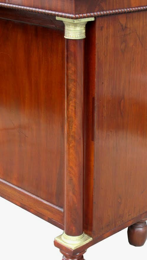 087 Fine Regency Mahogany Twin Door Side Cabinet Attrib. Williams Gibton early 19Ct - Image 2