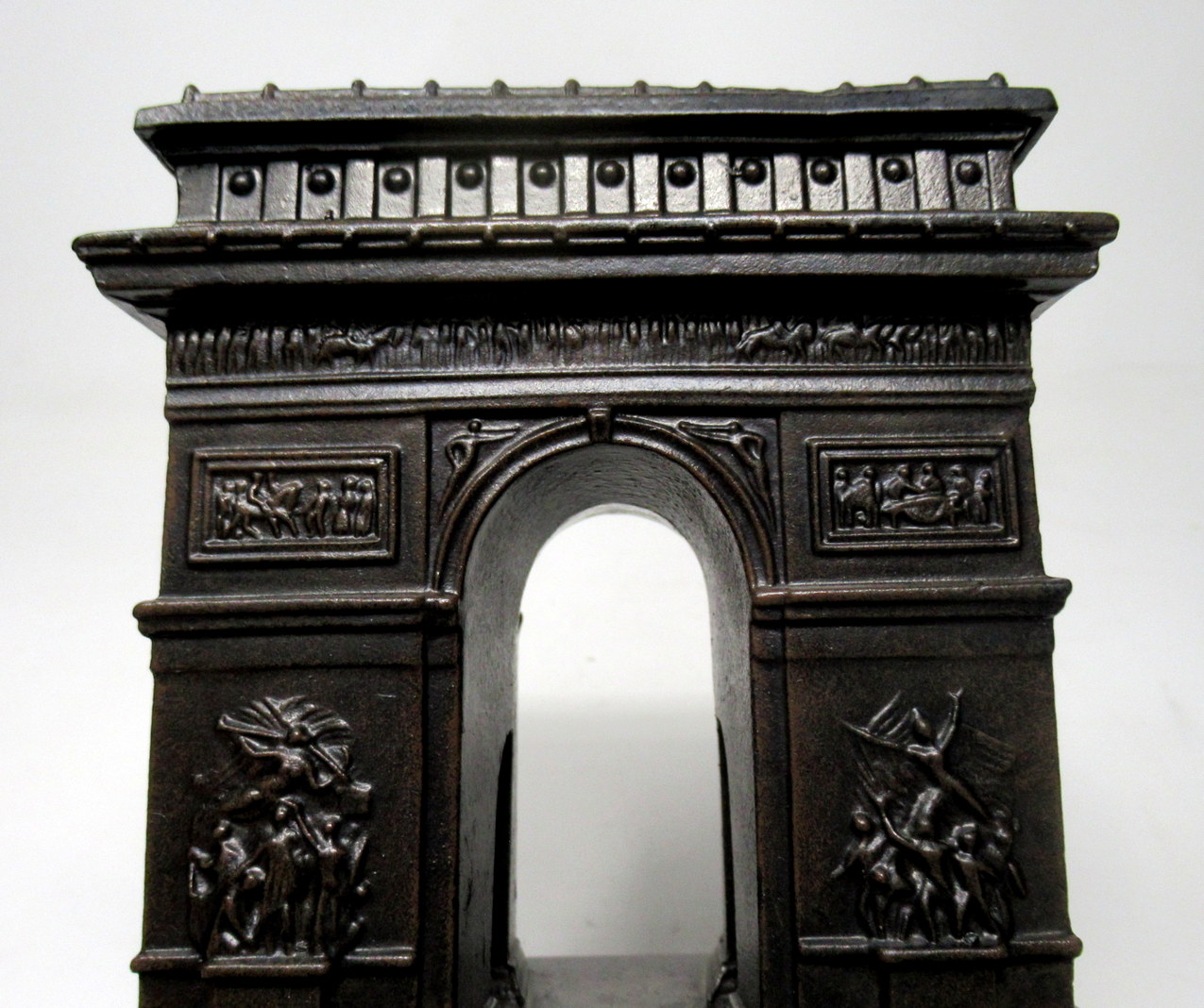 891. French Bronzed Grand Tour Style Musical Table Casket Arc de Triomphe Circa 1900 - Image 8