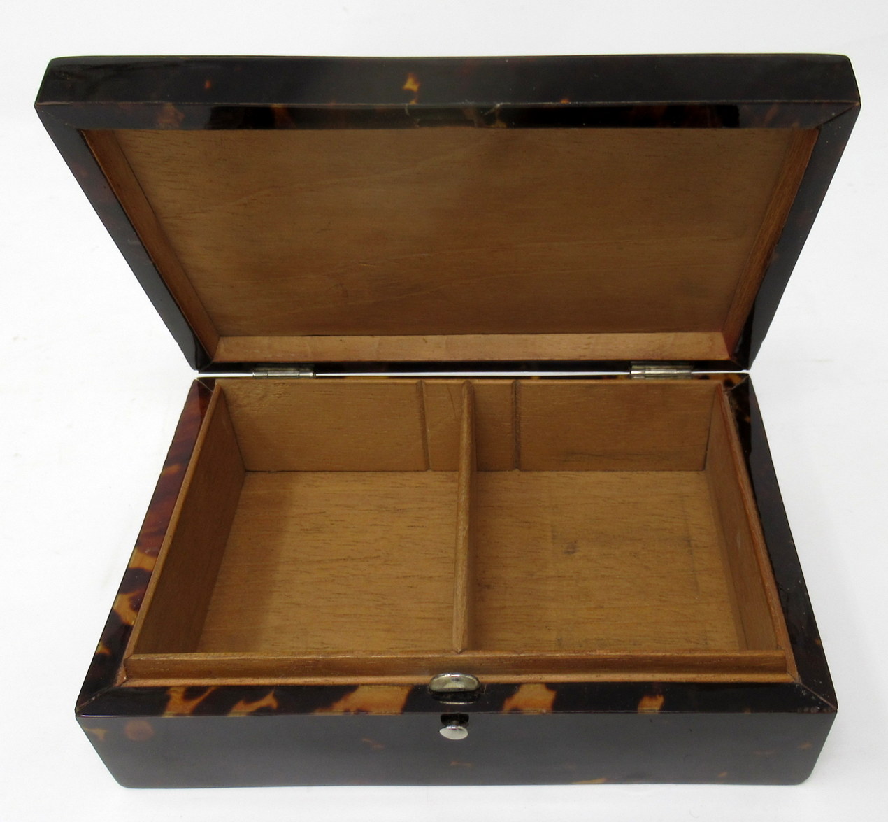 297. Fine Well Figured Tortoiseshell Ladies Jewellery Casket late 19thCt - Image 5