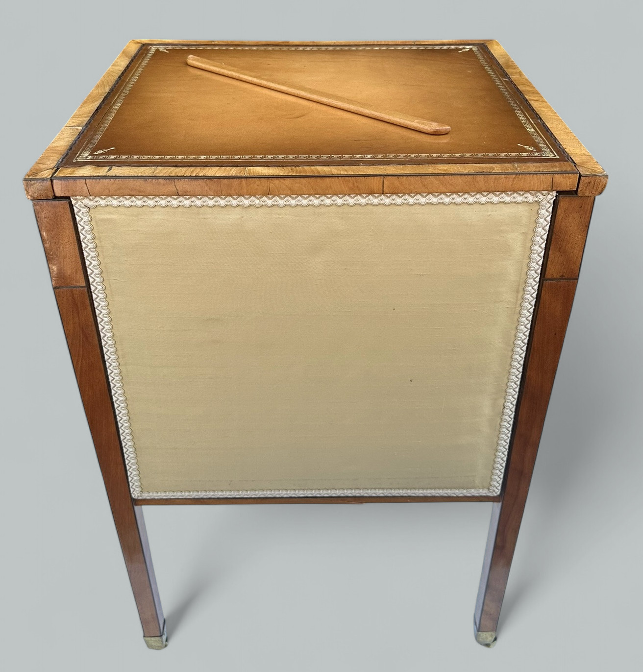 238. Antique Irish Satinwood Writing Desk Lectern Side Table Robert Strahan Dublin - Image 8