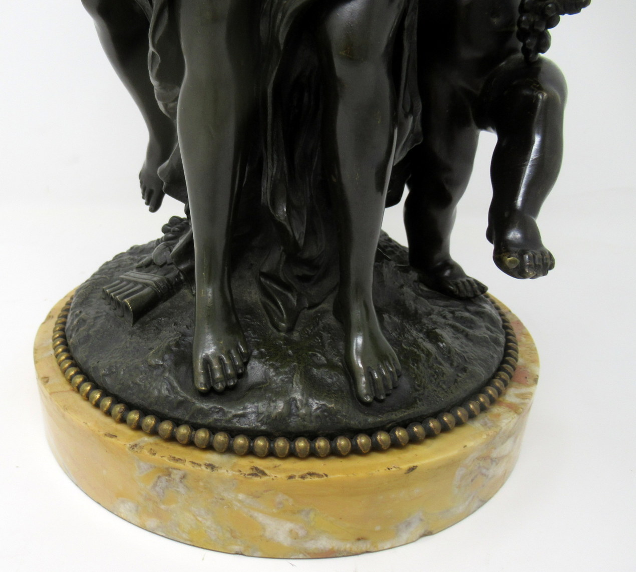 207. Superb French Figural Bronze “Triumph of Bacchus” Signed Edmond Louis Auguste Leveque 19thCt - Image 8