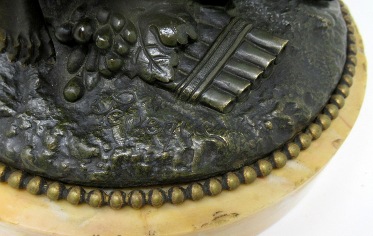 207. Superb French Figural Bronze “Triumph of Bacchus” Signed Edmond Louis Auguste Leveque 19thCt - Image 12