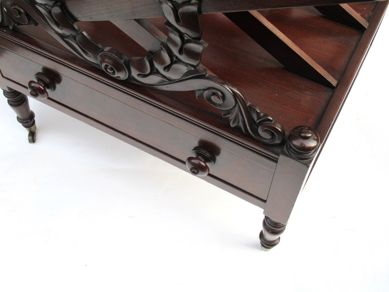 676. Irish Regency Mahogany Canterbury by Robert Strahan Dublin - Image 5