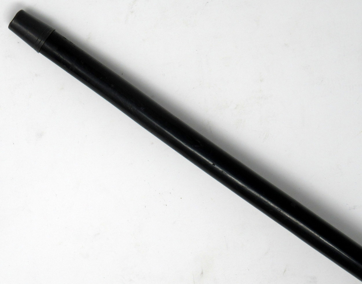 231. Fine Solid Ebony Heavy Walking Cane Silver Grip London Hallmark 1924 - Image 4