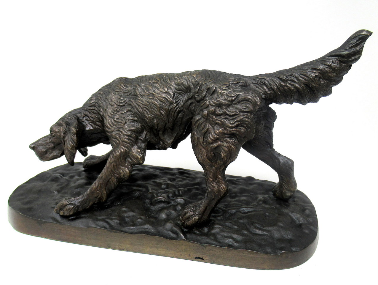 578. Antique Grand Tour Bronze Animal Sculpture Dog Figure attrib Pierre-Jules Mene