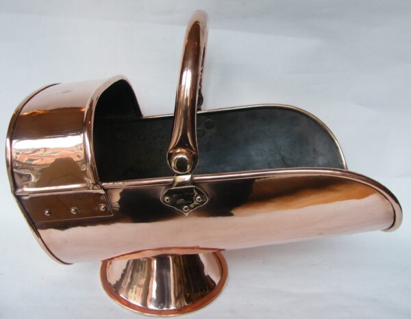 132. Irish Copper Coal Helmet Joshua Edmundson Dublin early 19th Ct