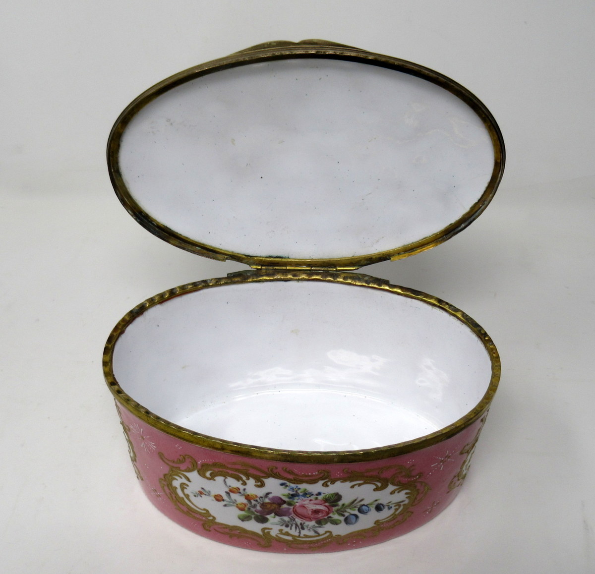 227. Antique South Staffordshire Battersea Enamel Georgian Table Box 19th Century - Image 8