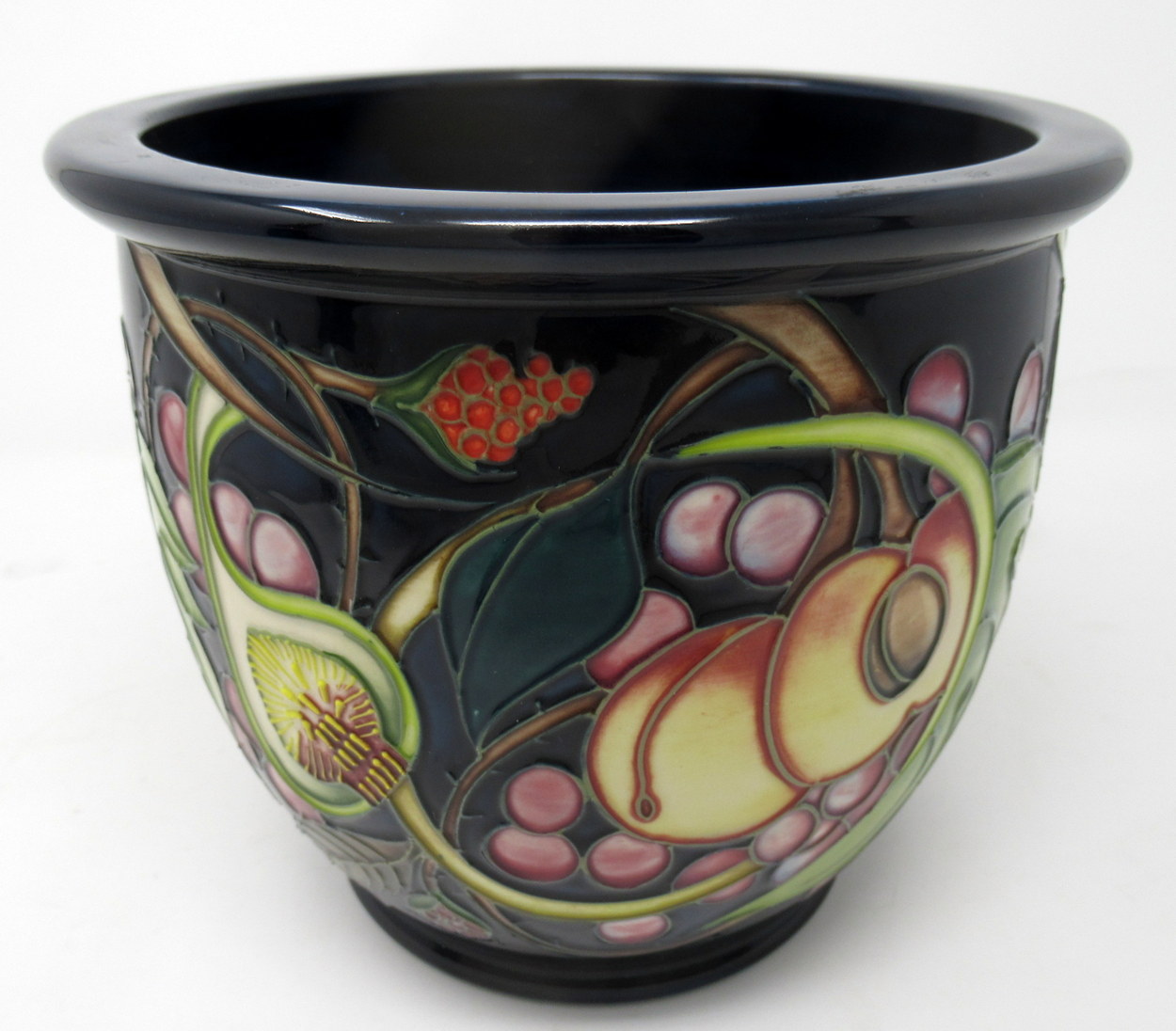 665. Moorcroft Queens Choice Large Jardinier Vase Hand Decorated by Emma Bossons FRSA