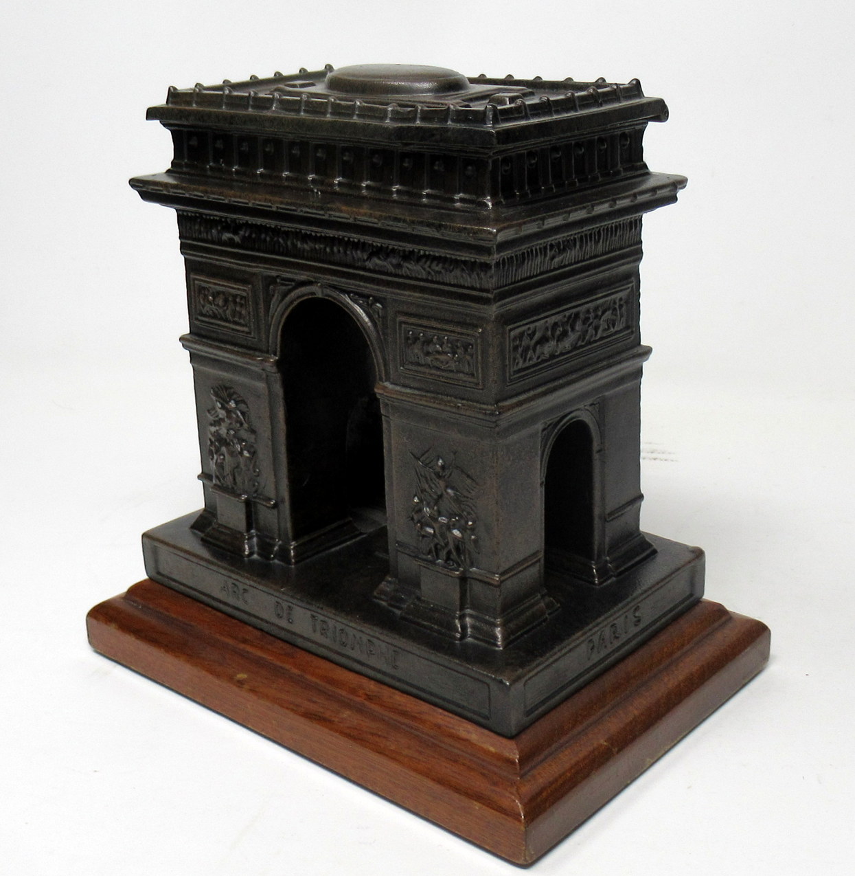 891. French Bronzed Grand Tour Style Musical Table Casket Arc de Triomphe Circa 1900 - Image 2