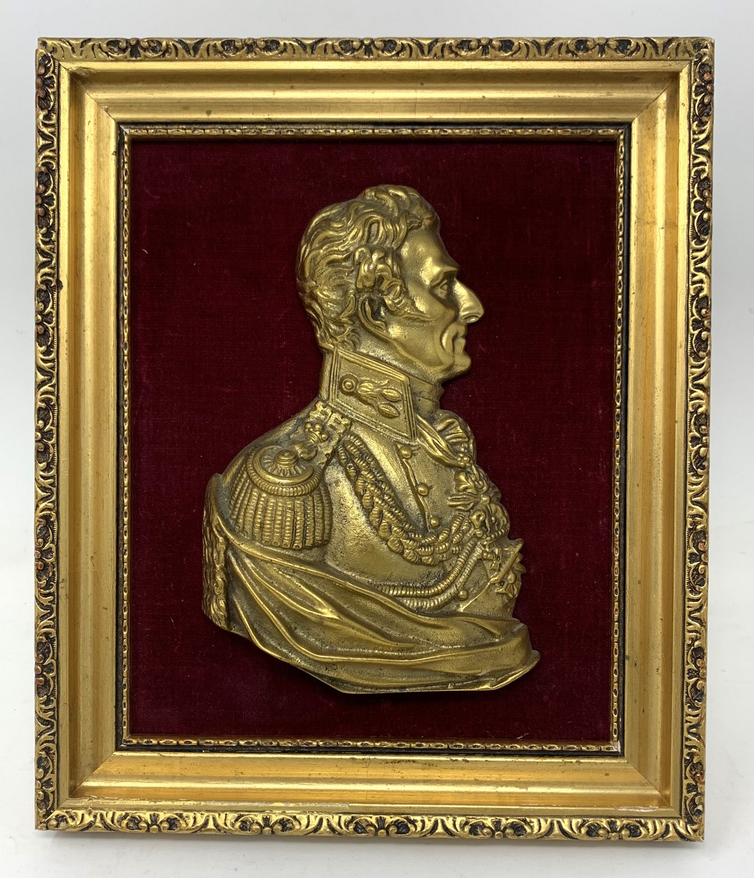 613. Arthur Wellesley 1st Duke of Wellington Antique Bronze Portrait Dublin Irishman