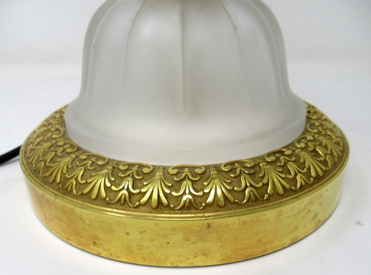 535. Antique Pair Italian Murano Glass Table Lamps Mid Century Modern Barovier Toso 1950 - Image 8