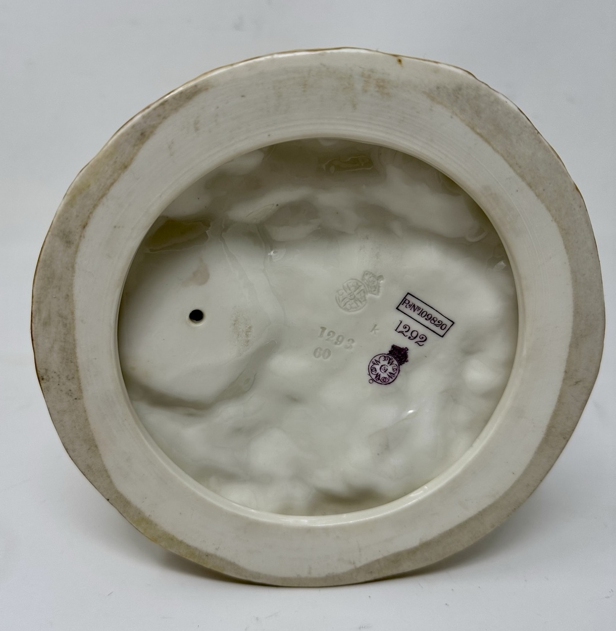 543. Antique Pair English Porcelain Royal Worcester James Hadley Blush Figures 19thCt - Image 12