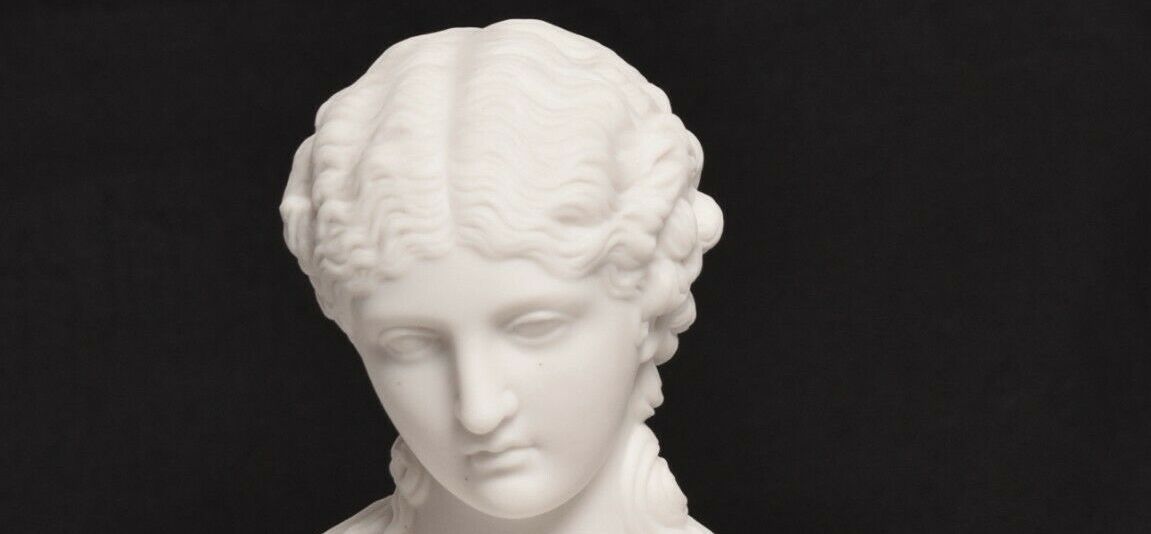 636. Parian Bust of Clytie Lover of Apollo possibly Copeland 19thCt - Image 6