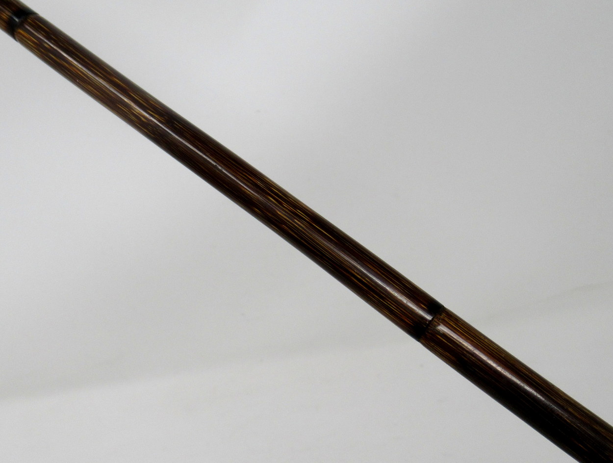 806. Superb Silver Mounted Ivory Boar Tusk Walking Cane Silver Hallmark 1904 - Image 8