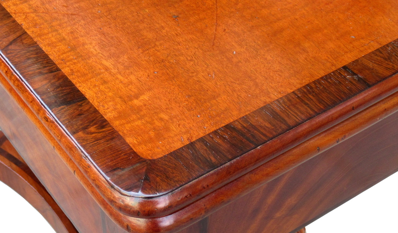 244. Fine Irish Mahogany Fold-over Tea Table by Mack Williams Gibton 1825-1830 - Image 2