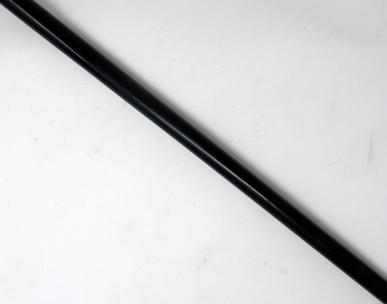 231. Fine Solid Ebony Heavy Walking Cane Silver Grip London Hallmark 1924 - Image 3