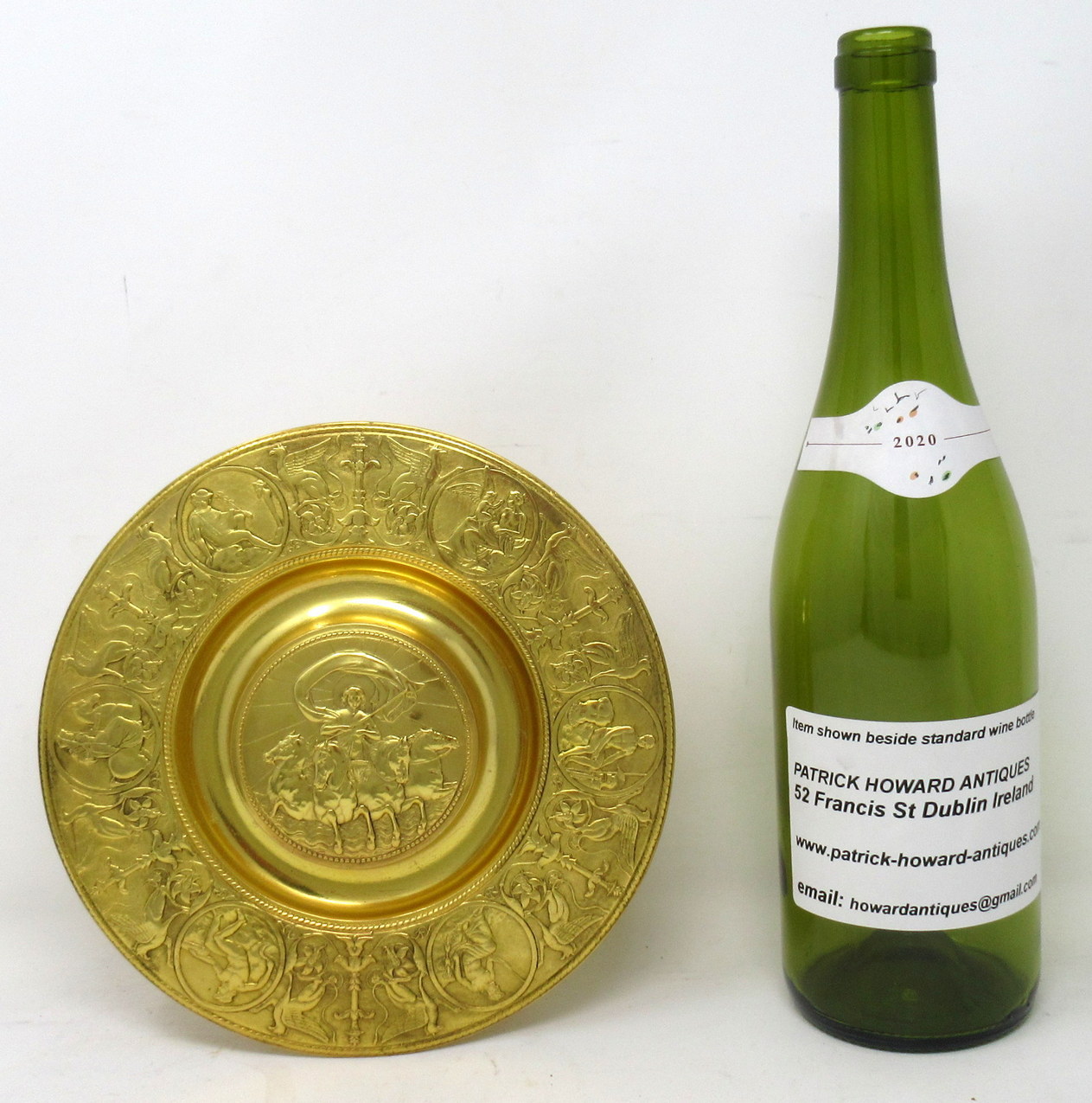 111. Antique Grand Tour Ormolu Desk Inkwell Centerpiece Elkington Silversmiths 19C - Image 11