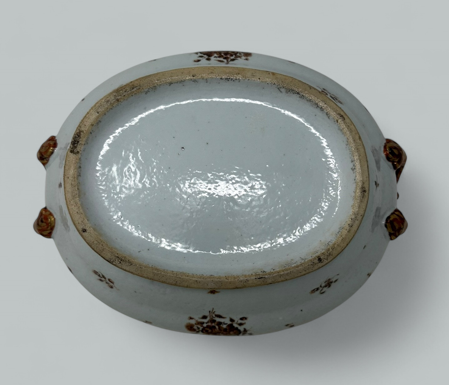 871. Antique Chinese Qing Dynasty Canton Porcelain Famille Rose Qianlong Tureen 18 Ct - Image 9