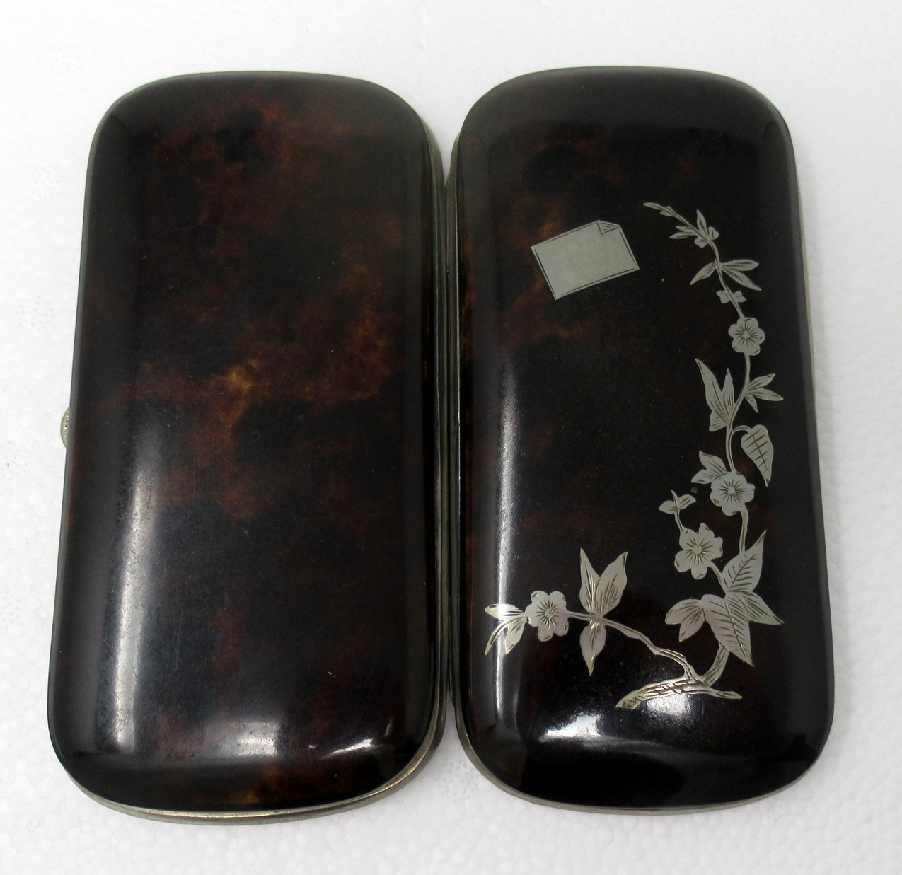 726. Antique Victorian Silver Card Case Trinket and Snuff Box Regency Grand Tour 19ct - Image 9