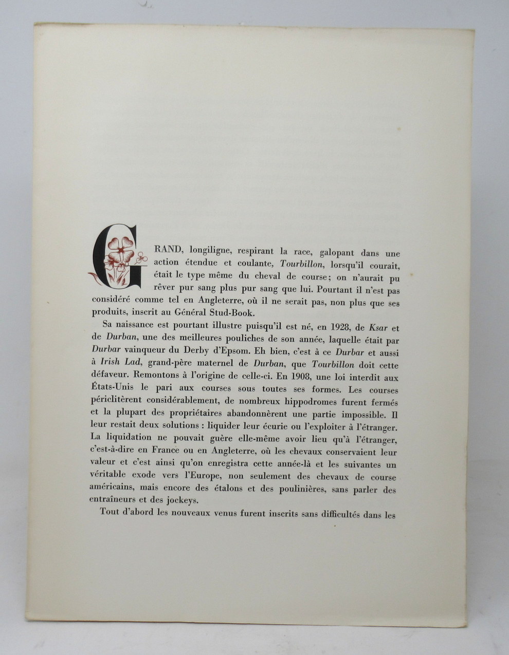 662. Antique Equine Racehorse Painting TOURBILLON French Thoroughbred Horse Racing - Image 6