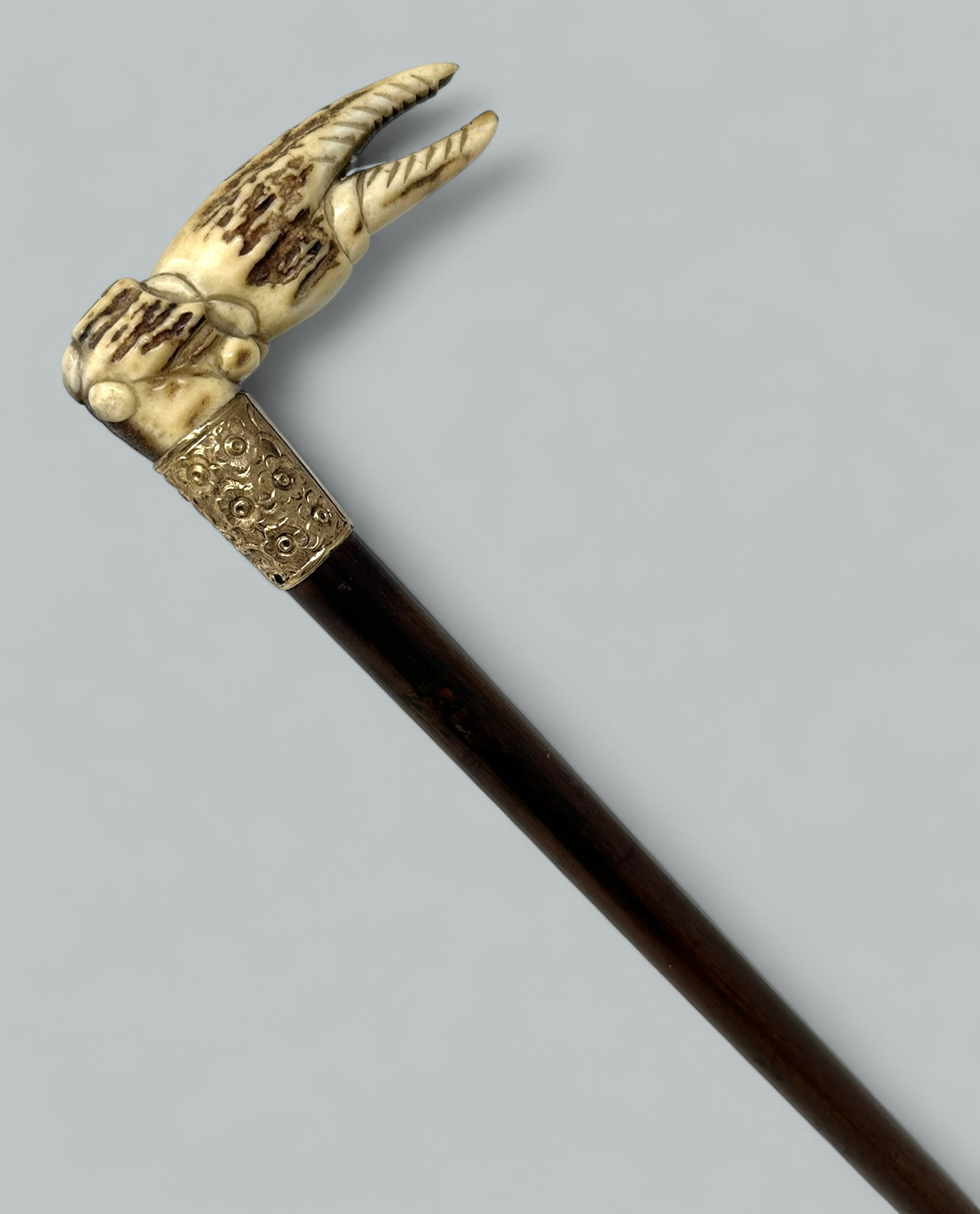 089. Antique Vintage Lady's Gentleman's Snakewood Wooden Walking Stick Dress Cane - Image 6