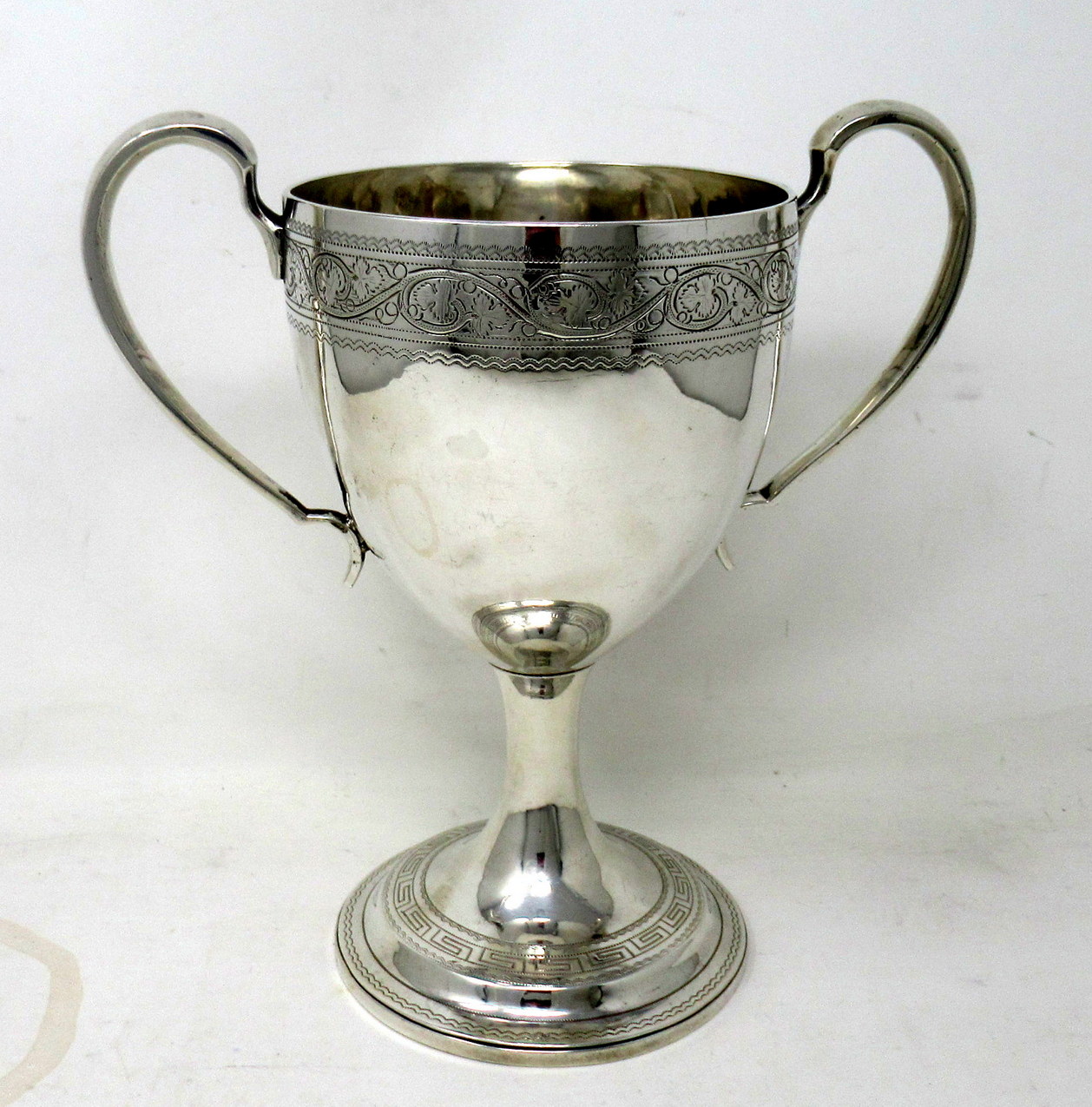 930. Antique Irish Cork Georgian Sterling Silver Loving Cup Goblet Trophy 1807 - Image 4
