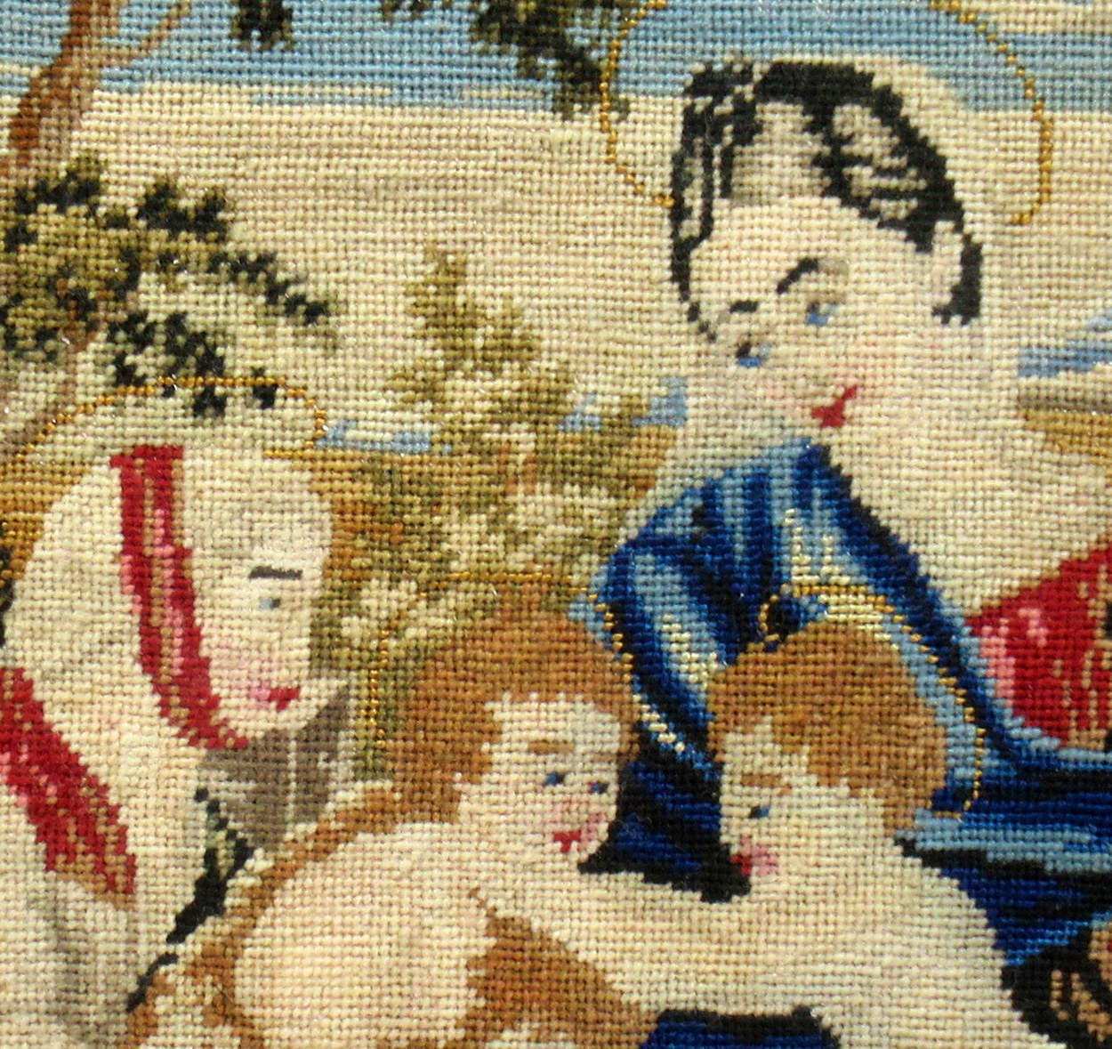 205. Belgian Tapestry The Holy Family after Raphael Canigiani early 19thCt - Image 4