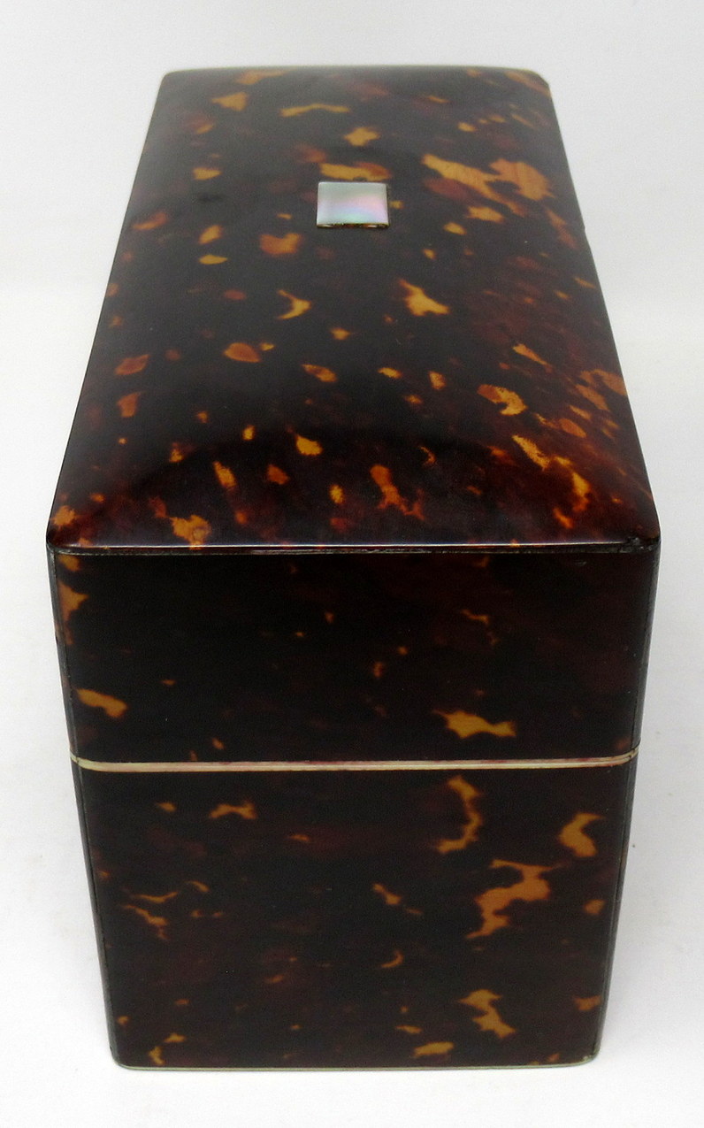 165. Figured Tortoiseshell Ivory Ladies Jewellery Casket by Thomas Lund 19thCt - Image 4