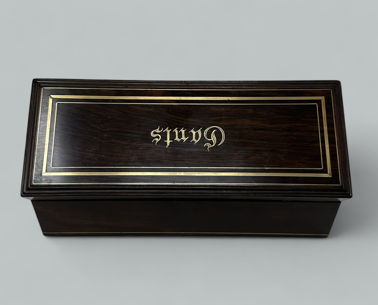 663. Antique Treen Ware Coquilla Nut, Glove Box, Chess Dice Shaker, Lady's Card Case - Image 5