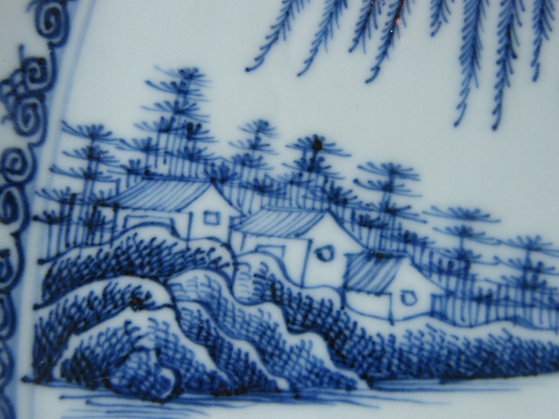 546. LARGE Chinese Blue White Charger 18th Century - Image 5