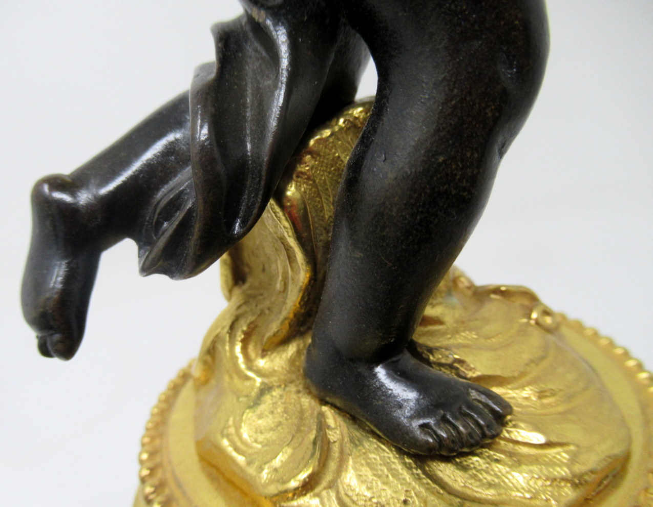 429. Antique Pair Gilt Bronze Ormolu Marble Three Light Candelabra Clodion Grand Tour - Image 8