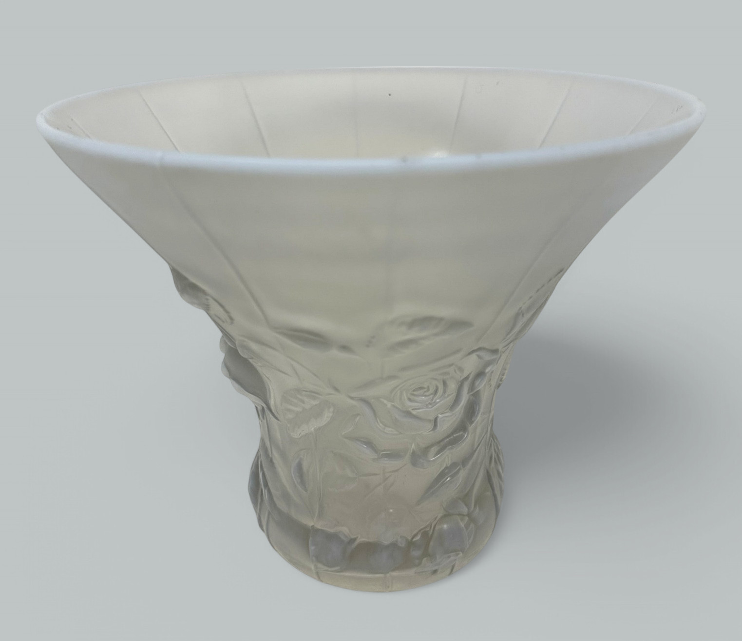 287. Antique Rene Lalique Style Barolac Art Deco Opalescent Bowl Centerpiece 1930s - Image 2