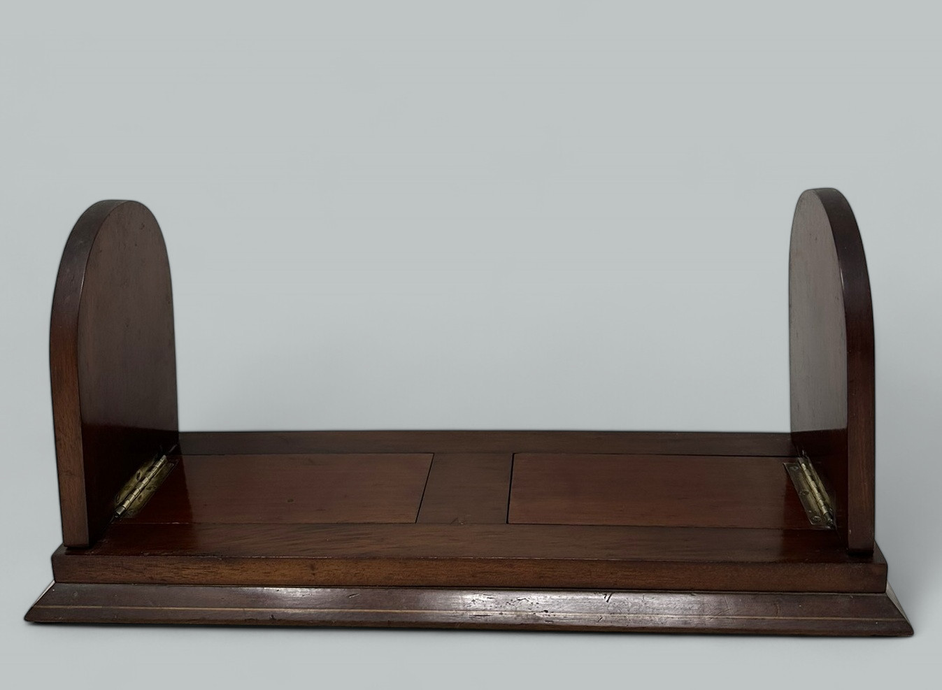 340. Antique Victorian Mahogany Inlaid Book Slide Bookcase Nineteenth Century - Image 3