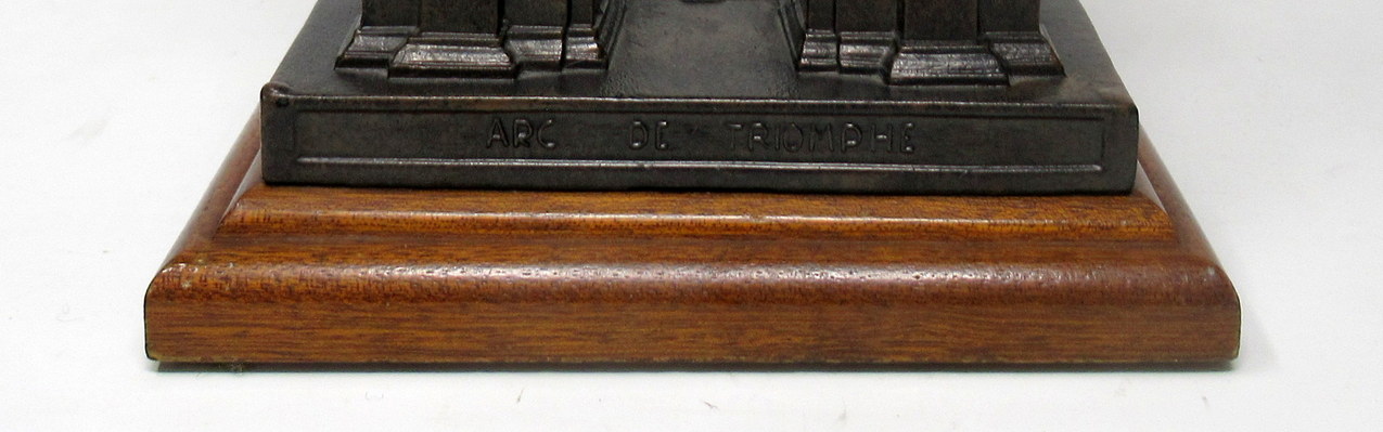 891. French Bronzed Grand Tour Style Musical Table Casket Arc de Triomphe Circa 1900 - Image 11